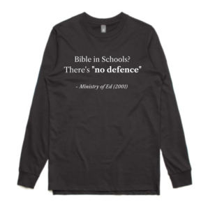 "No Defence" long-sleeved tee